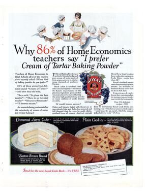 Royal Baking Powder / Old Dutch Cleanser Advertisement 1925 Vtg Home Economics